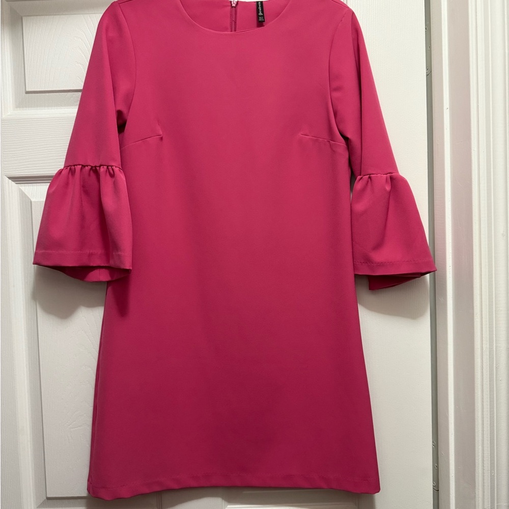 Stradivarius Fuchsia Long Sleeve Dress